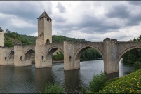46000-Cahors.  Le pont Valentré. : panorama,cahors,46