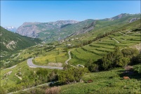 Point de vue depuis le col du Lautaret.