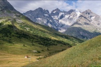 Point de vue depuis le col du Lautaret.