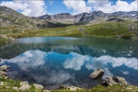 05100 - Névache.  Lac Rond, en amont du lac Long, altitude 2446m.