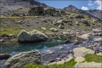 05100 - Névache.  Lac des Muandes. altitude 2580m. : 05,Névache,Lac,Muandes