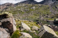 05100 - Névache.  Lac des Muandes. altitude 2580m.