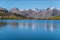 05100 - Névache.  Lac du Serpent, en amont du lac Laramon, altitude 2448m. : 05,Névache,Lac,Serpent