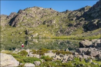 05100 - Névache.  Lac du Serpent, en amont du lac Laramon, altitude 2448m. : 05,Névache,Lac,Serpent