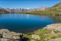 05100 - Névache.  Lac du Serpent, en amont du lac Laramon, altitude 2448m. : 05,Névache,Lac,Serpent