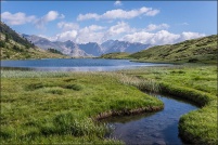 05100 - Névache.  Lac de Cristol, altitude 2245m. : 05,Névache,Lac,Cristol