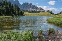 05600 - Ceillac.  Lac Miroir, altitude 2210m. : 05,Ceillac,Lac,Miroir,Prés,Soubeyrand