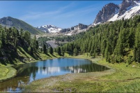 Lac Miroir, altitude 2210m. 