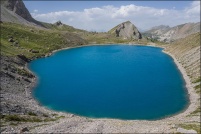 05600-Ceillac.  Lac Sainte-Anne, altitude 2415m. : 05-ceillac,Lac,Sainte-Anne,chapelle