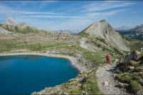 05600-Ceillac.  Lac Sainte-Anne, altitude 2415m. : 05-ceillac,Lac,Sainte-Anne,chapelle