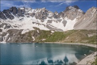05600-Ceillac.  Lac Sainte-Anne, altitude 2415m. : 05-ceillac,Lac,Sainte-Anne,chapelle