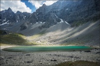 05600-Ceillac.  Lac des Rouites, en amont du lac Miroir, altitude 2382m. : 05,Ceillac,Lac,des,Rouites
