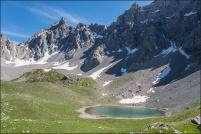 05600-Ceillac.  Lac des Rouites, en amont du lac Miroir, altitude 2382m. : 05,Ceillac,Lac,des,Rouites