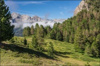 05600-Ceillac.  Paysage vu du sentier montant au col de Bramousse. : 05,col,Bramousse,paysage,Ceillac