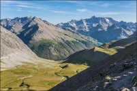 05600-Ceillac.  vu du sentier montant au col de Clausis. : 05,col,Clausis,paysage,Ceillac