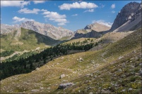 05600 - Ceillac.  Point de vue depuis le sentier conduisant au col Girardin. : 05,Girardin,Sainte,Anne,paysage