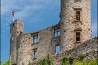 12310-Bertholène.  La ruine du château. : 12,Bertholène,ruine,château
