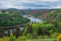 Le viaduc de Garabit.  Vu de l'aire de repos sur l'A75. : 15,cantal,viaduc