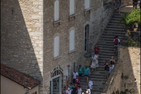 46-Rocamadour.  Le grand escalier ou l'escalier des pélerins. : 46,Rocamadour,escalier,pélerins,Grand,escalier