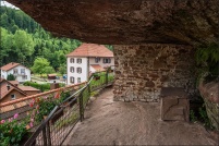 67320-Graufthal.  Maisons des rochers (Maisons troglodytes).