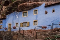 67320-Graufthal.  Maisons des rochers (Maisons troglodytes).