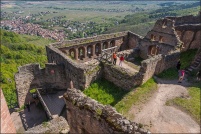 68150 - Ribeauvillé.  Ruine du château de Saint-Ulrich. : 68,Ribeauvillé,château,Saint-Ulrich