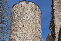 68240-Kaysersberg.  Ruine de la forteresse impériale. : 68,Kaysersberg,château,forteresse,impériale
