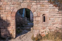 68420 - Husseren-les-châteaux.  Ruine du château de Wahlenbourg. : 68,Husseren,château,Wahlenbourg