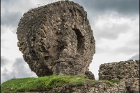 68800 - Thann.  Ruine du château d'Engelbourg « l'Œil de la Sorcière ». : 68,Thann,château,Engelbourg,Œil de la Sorcière