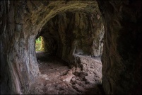 68820 - Kruth-Wildenstein.  Château de Kruth - Wildenstein. Il ne reste que quelques vestiges. : Château,alsace,kruth,68,haut-rhin,vestiges,ruine