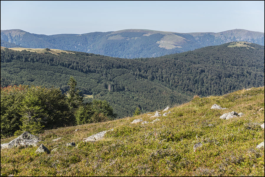 Paysage d'automne vu du Klinzkopf.
