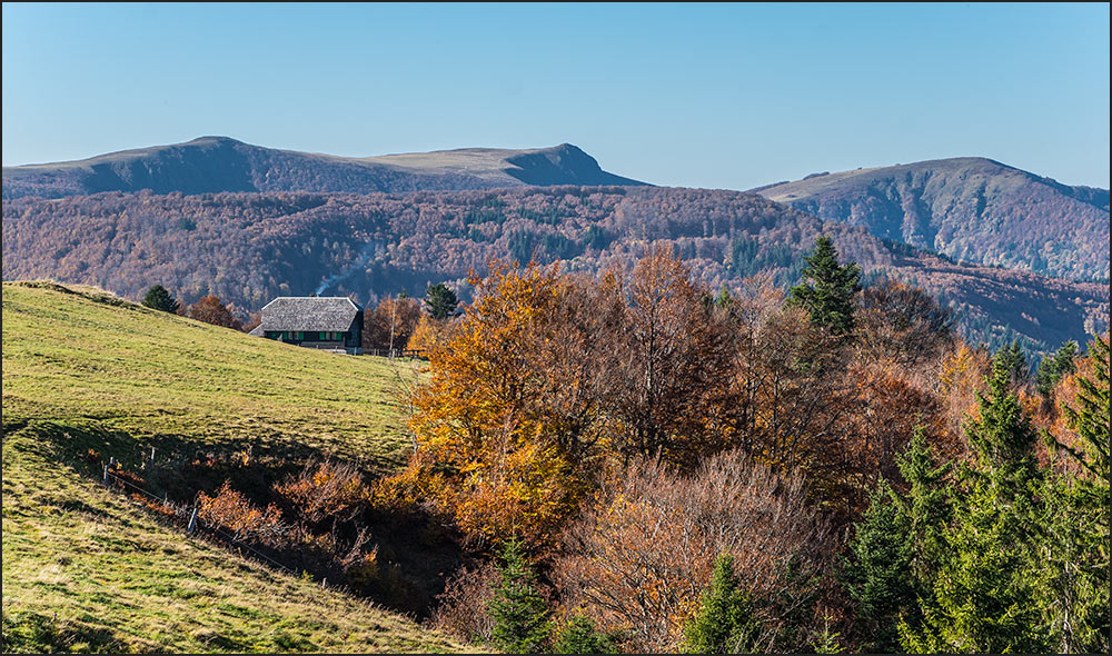 Paysage d'automne aux environs du Markstein.