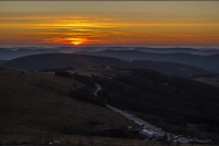68-Le Hohneck - Soleil couchant.  Photo prise au Hohneck.