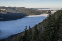 68-Mer de brouillard sur la vallée de Munster. : 68,Mer,Brouillard,vallée,Munster