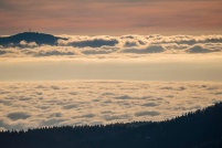Mer de brouillard sur l'Alsace.  Photo prise depuis le Hohneck. : 68,Mer,Brouillard,vallée,Munster