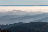 Mer de brouillard sur l'Alsace.  Photo prise depuis le Hohneck. : 68,Mer,Brouillard,vallée,Munster