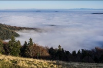Mer de brouillard sur l'Alsace.  Photo prise depuis le Hohneck. : 68,Mer,Brouillard,vallée,Munster