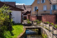 68240-Kientzheim. : 68,haut-rhin,Kientzheim,village,rempart,rue