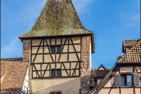 68230-Turckheim.  La porte de France. : 68,haut-rhin,Turckheim,porte,France