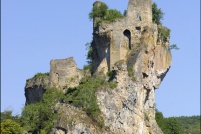 81140-Penne.  La ruine du château médiéval.