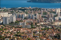 83000-Toulon.  La ville vue du Mont-Faron. : 83,Toulon,Mont,Faron