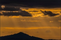 88430 - Arrentès de Corcieux.  Coucher de soleil vu de Sarifaing.