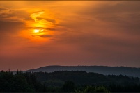 88430 - Arrentès de Corcieux..  Coucher de soleil vu de Sarifaing.