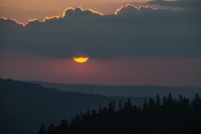 88400 - Xonrupt-Longemer.  Coucher de soleil pris depuis le sommet de la chaume de Balveurche.