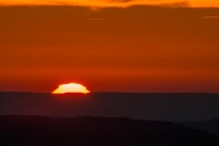 88250 - La Bresse.  Coucher de soleil pris depuis la route des crêtes au niveau du Hohneck.