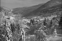 88230-Le village du Valtin en hiver. : hiver,neige,village