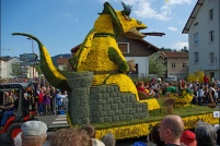 Fête des jonquilles 2011.  La diva et le dragon. (Stéphane Lorre) - 1er prix des chars moyens. : 88,Gérardmer,fête,jonquilles