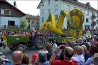 Fête des jonquilles 2011.  Les mystérieuses cités d’or. (Damien Thimont) - 2ème prix des chars moyens. : 88,Gérardmer,fête,jonquilles
