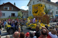 Fête des jonquilles 2011.  Bob l’éponge. (David Beausire) - 2ème prix des chars espoirs. : 88,Gérardmer,fête,jonquilles